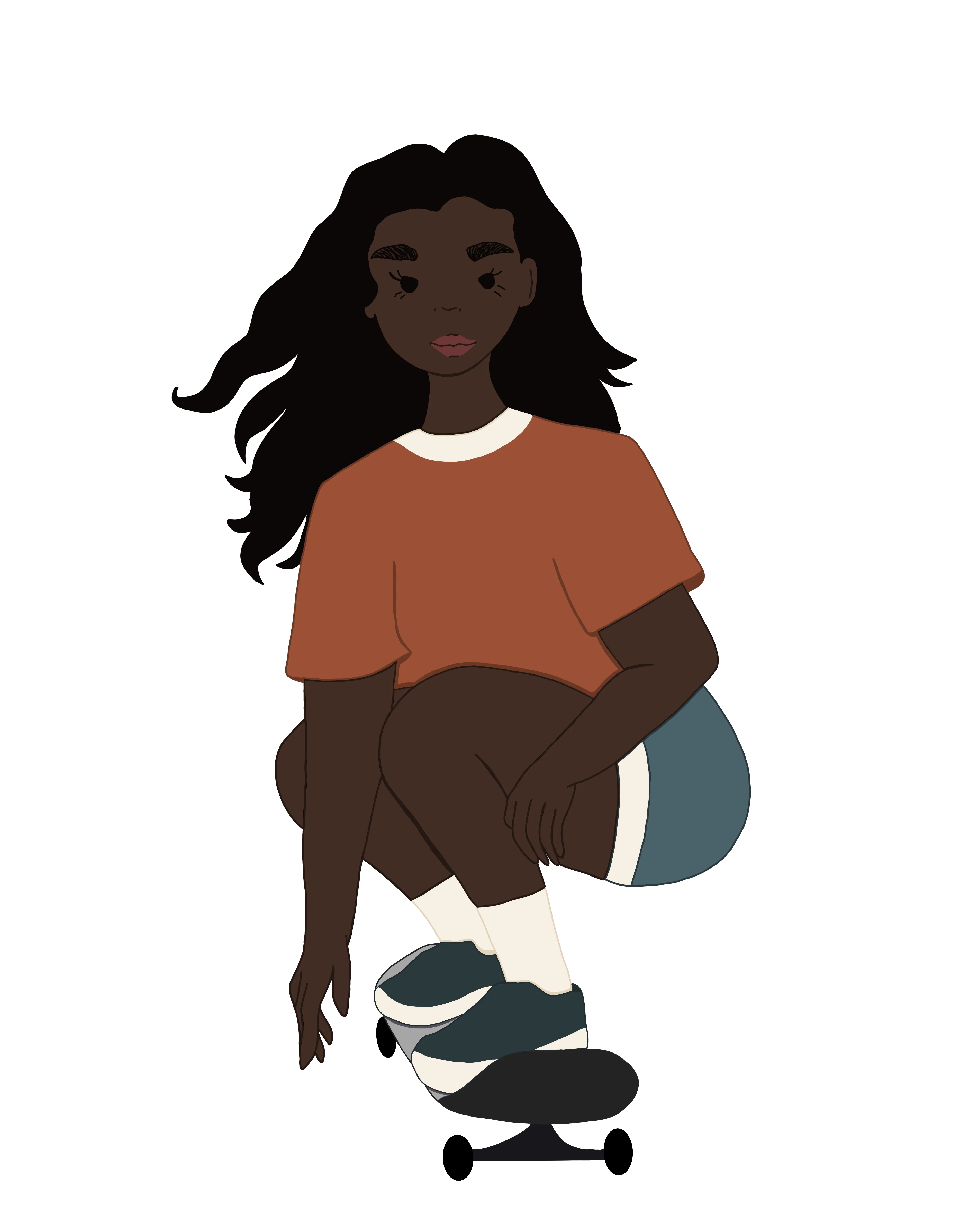 Illustration einer jungen Frau